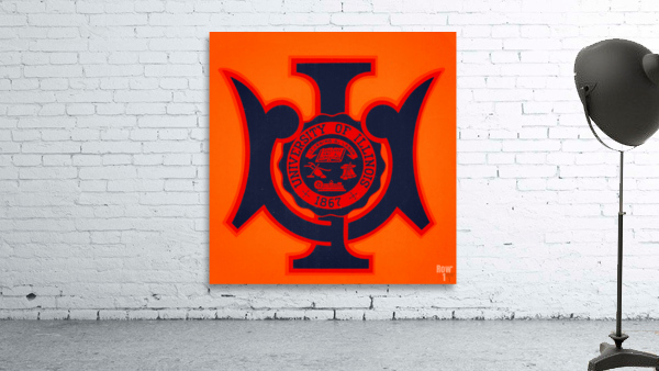 Vintage Illinois IU Art Print by Row One Brand
