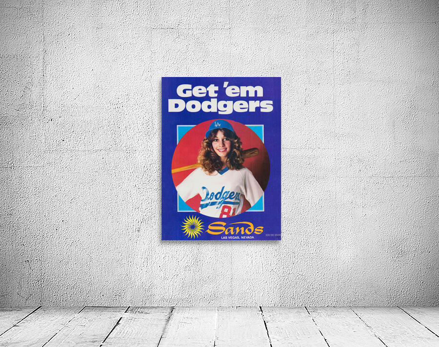 1981 Sands Hotel Dodgers Ad Print Wall Preview