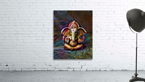 Spiritual Chakra Elephant  Wall Preview