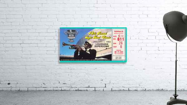 1982 Pitt vs. Georgia Sugar Bowl Ticket Stub Art  Wall Preview