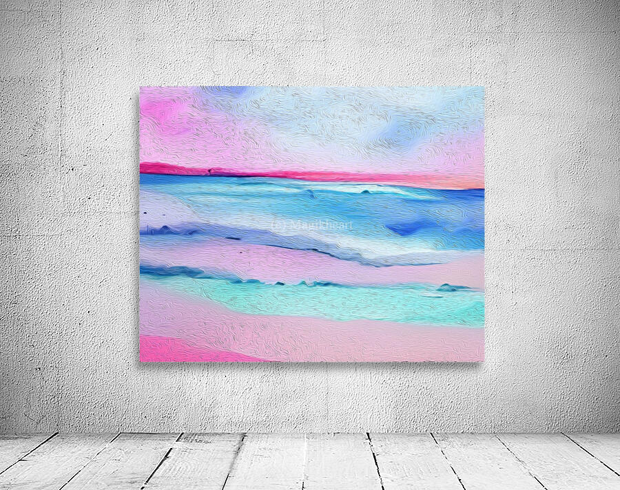 Pink Aqua Paradise Beach by Magikheart