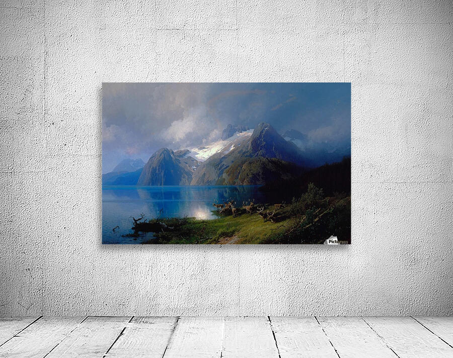 Mountain landscape by Edward Theodore Compton Wall Art
