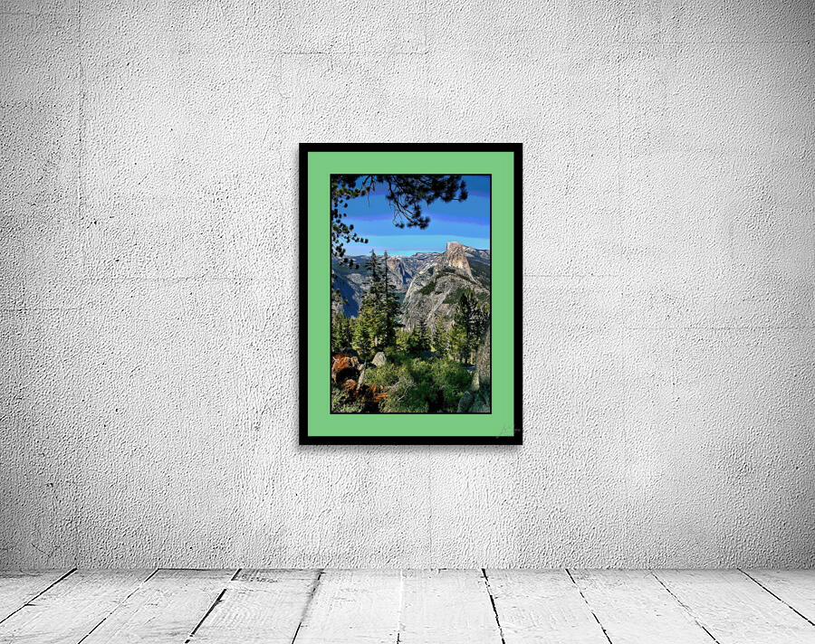 HALF DOME FROM GLACIER POINT - YOSEMITE NATIONAL PARK by LES MAYERS 