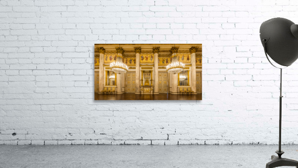 Turin Italy - Circa January 2022: romantic old ballroom interio Wall Preview