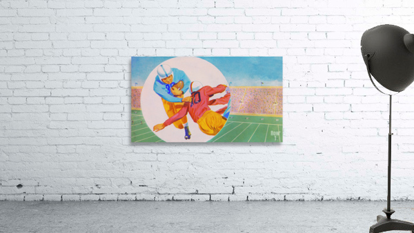 1952 Football Remix Art Wall Preview