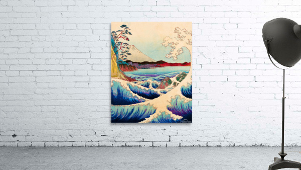 wave japanese mount fuji by Ravendra Wall Art