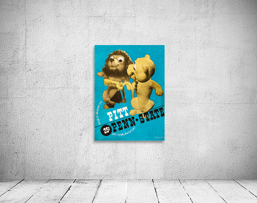 1936 Pitt vs. Penn State Football Cover Art Wall Preview