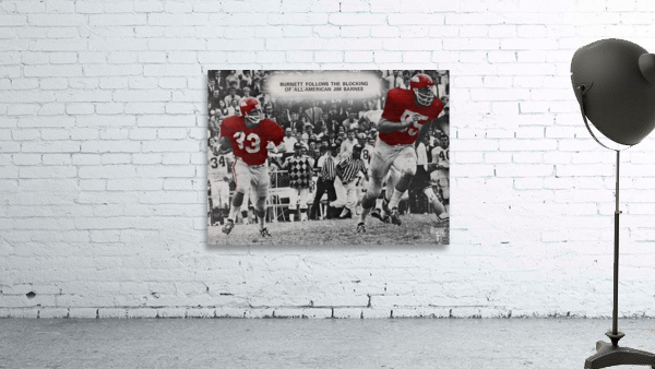 1969 Arkansas Razorbacks Football Art by Row One Brand