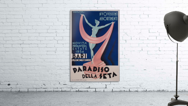 Paradiso della Seta vintage poster by VINTAGE POSTER