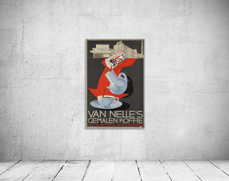 Vintage poster for Van Nelle Germalen Koffie by VINTAGE POSTER