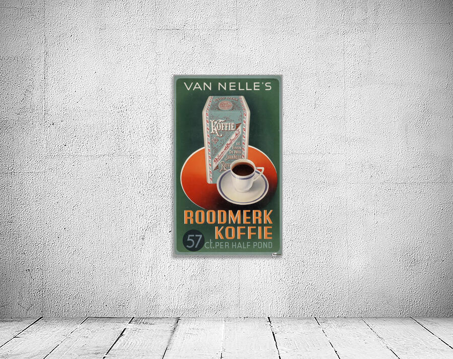 Vintage poster for Van Nelle Roodmerk Koffie Wall Preview