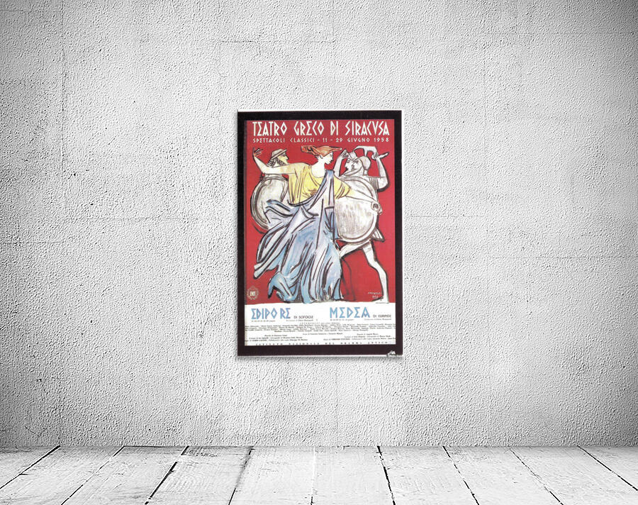 Vintage poster for Greek Theater Siracusa by VINTAGE POSTER