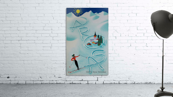 Original vintage poster ski Arosa Suisse Wall Preview