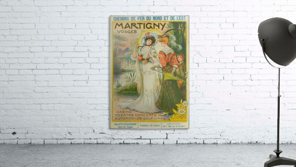 Original vintage poster Martigny Vosges Chemin by VINTAGE POSTER