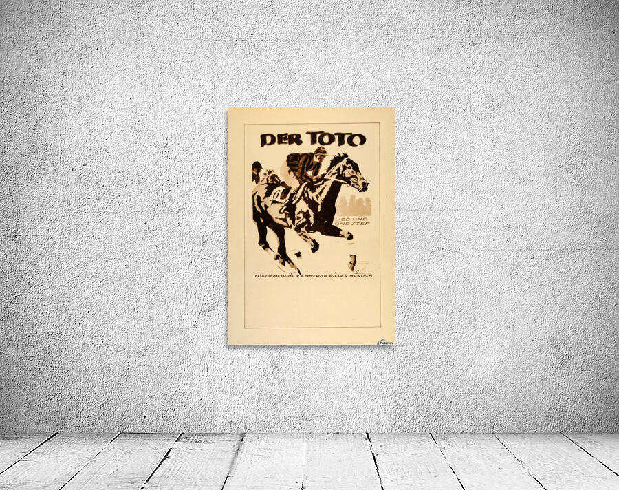1920 Ludwig Hohlwein Poster Lithographs and Gravures Der Toto by VINTAGE POSTER