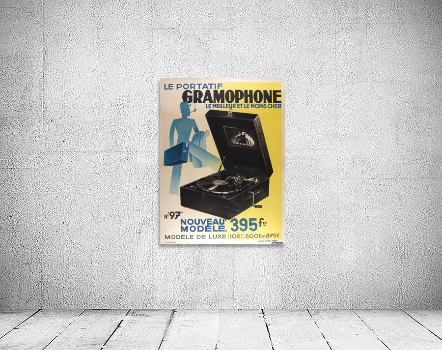 Le Portatif Gramophone by VINTAGE POSTER