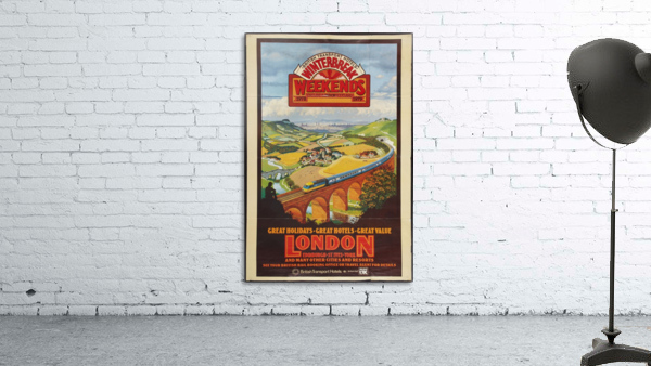 London vintage travel poster for British Railways Wall Preview