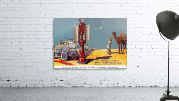 Satam vintage service station equipment Wall Preview