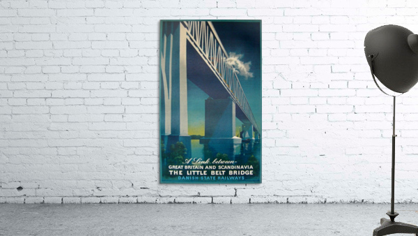 Vintage travel poster for Danish State Railways Wall Preview
