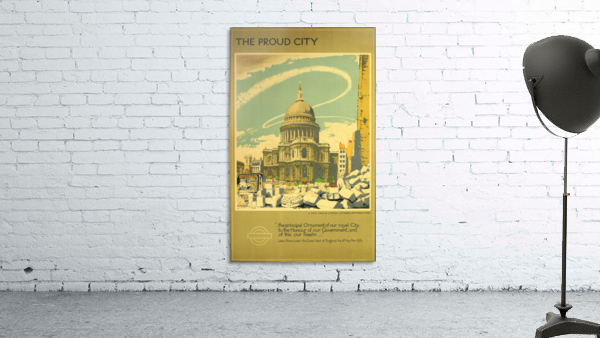 London Underground WW2 vintage poster by VINTAGE POSTER