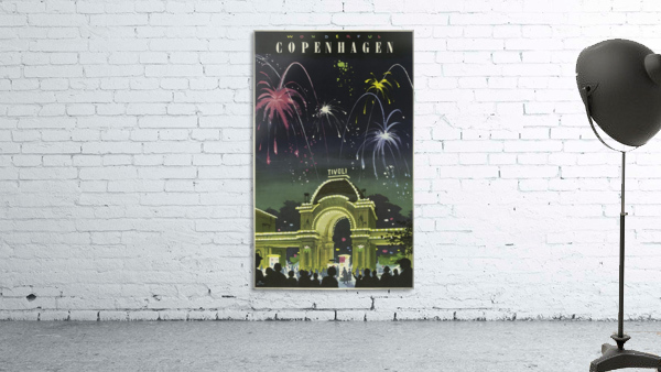 Wonderful Copenhagen vintage travel poster by VINTAGE POSTER