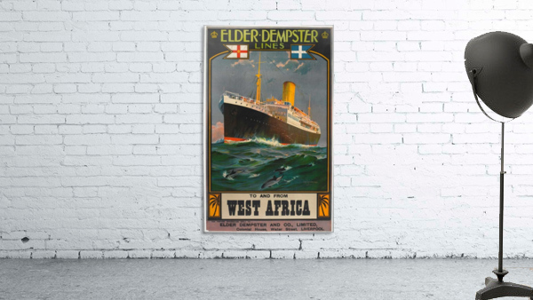 Elder Dempster Lines vintage poster by VINTAGE POSTER