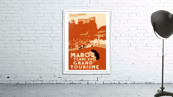Morocco vintage travel poster by VINTAGE POSTER