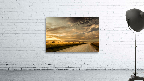 Nature Photography - Sunset Road - Quail Ridge Park MO Wall Preview