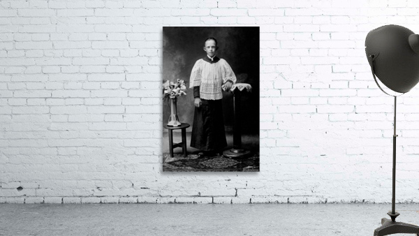 Found and Restored - Gothic Altar Boy - Found as a Antique Photo Wall Preview