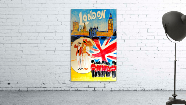 Vintage travel poster for London, England by VINTAGE POSTER