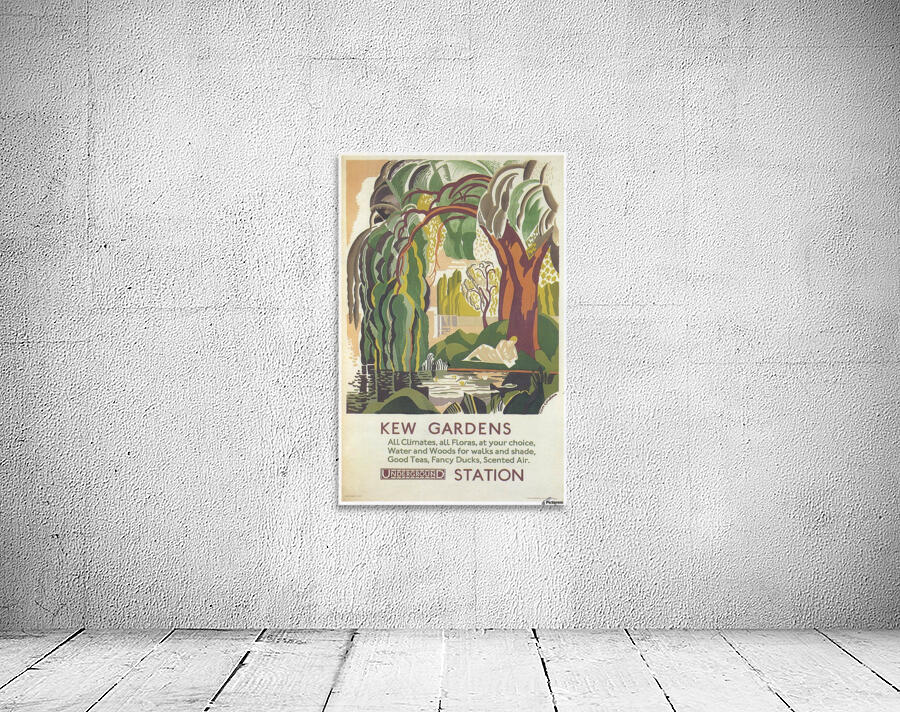 London Underground Kew Gardens poster by VINTAGE POSTER