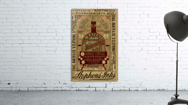 The extension to Northwood and Rickmanworth open by VINTAGE POSTER