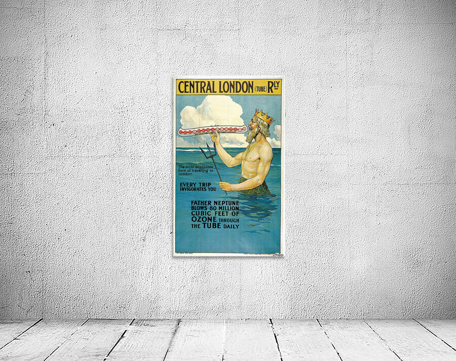 Central London vintage travel poster by VINTAGE POSTER