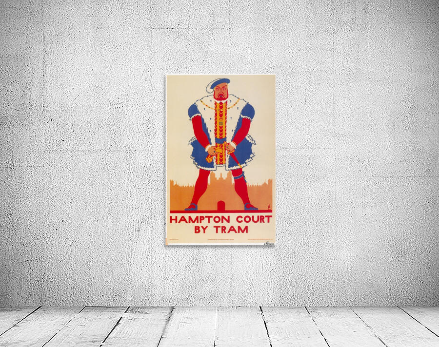 Hampton Court by Tram vintage poster by VINTAGE POSTER