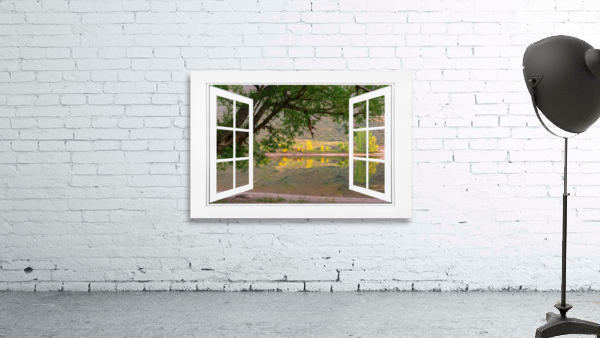 Autumn Season Lakeside  Open White View Wall Preview