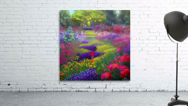 Flower garden Painting Wall Preview