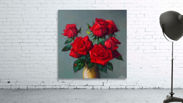 Flower garden Painting Wall Preview