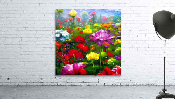 Flower garden Painting Wall Preview