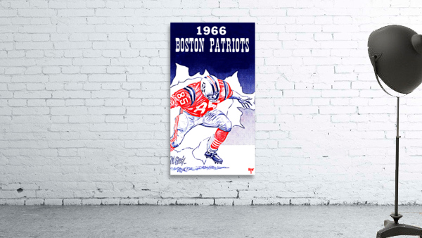 1966 Boston Patriots Art Wall Preview
