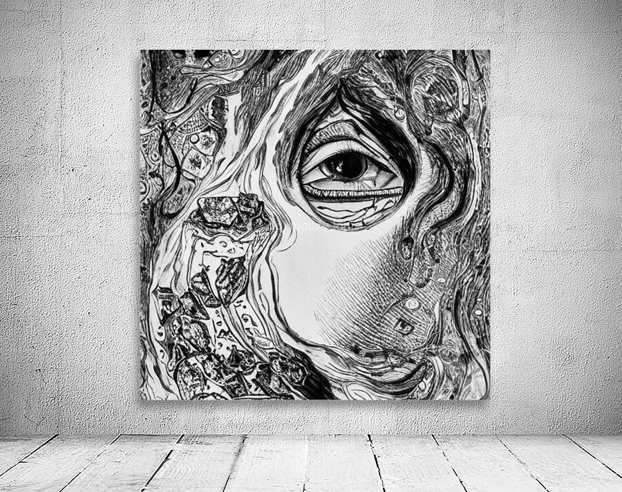 Tree Man Works Alone Wall Preview