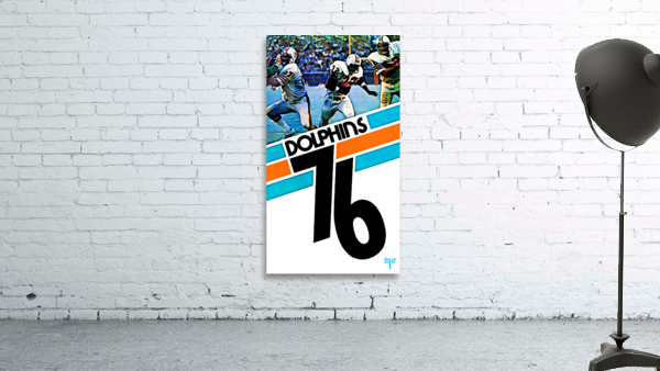 1976 Miami Dolphins Retro Remix Wall Preview