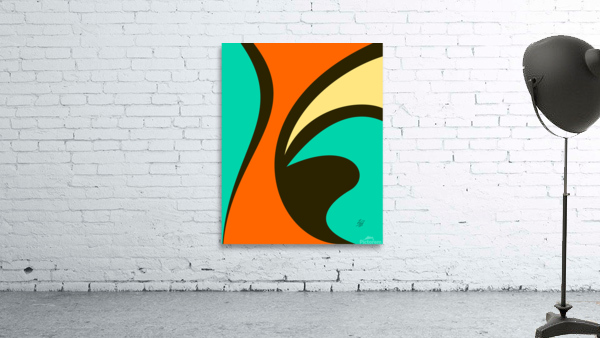 Colorful Abstract Waves Wall Preview