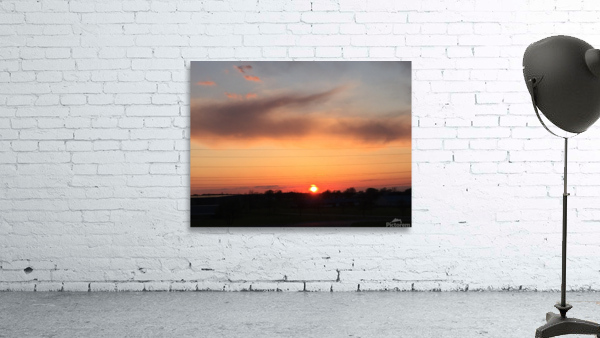 Sunset over the horizon  Wall Preview