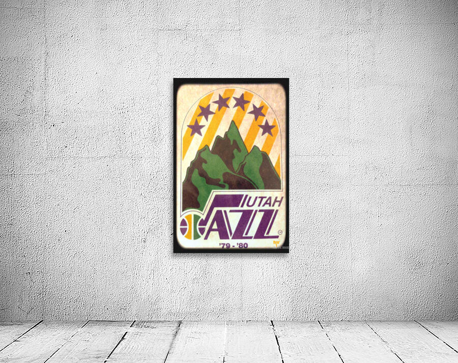 1979 utah jazz viewfinder slide art Wall Preview