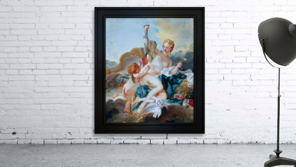 Venus desarmant Cupidon From The Workshop of Francois Boucher Remastered Xzendor7 Classical Fine Art Old Masters Reproductions Wall Preview