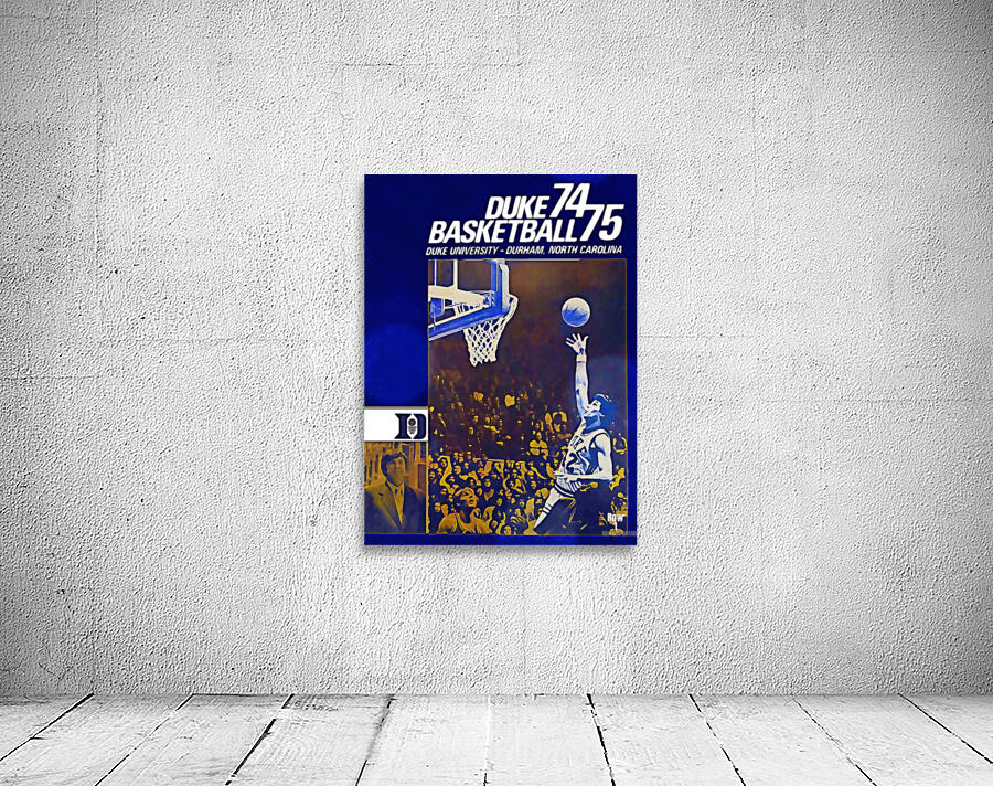 1974 Duke Basketball Art Wall Preview