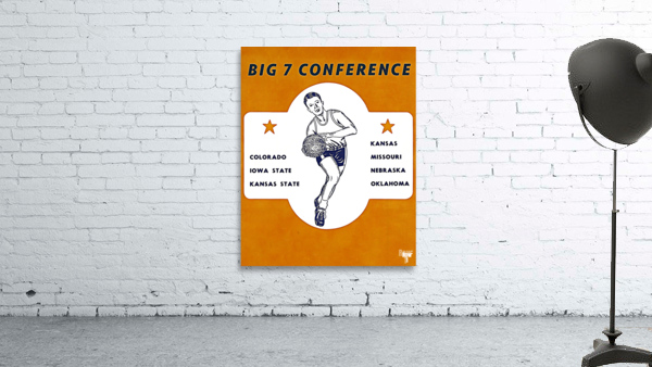 Big 7 Conference Basketball Art Wall Preview