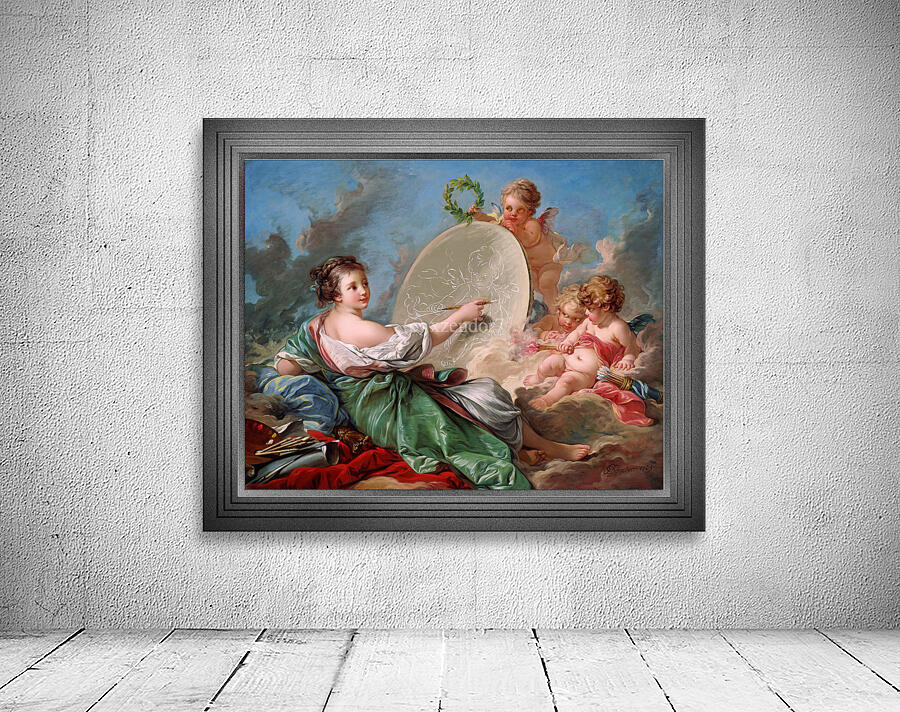Allegorie de la Peinture by Francois Boucher Remastered Xzendor7 Classical Fine Art Old Masters Reproductions Wall Preview