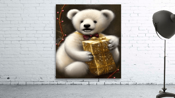 Fantasy Fluffy Tiny Polar Teddy Bear Wall Preview