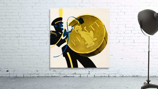 Vintage Pitt Panther Drum Art Wall Preview